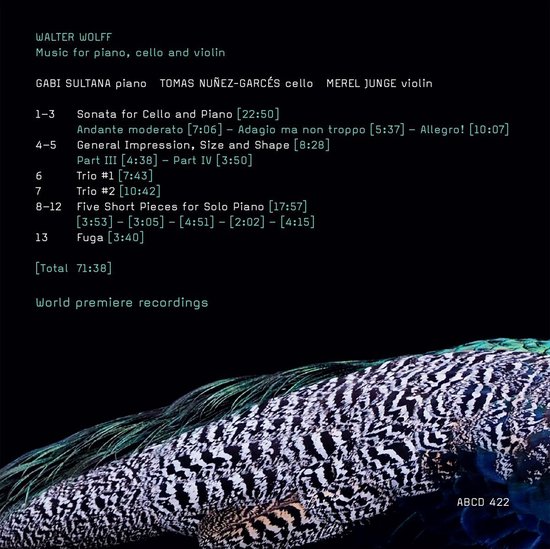 Walter Wolf: Music for Piano, Cello and Violin