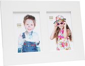 Deknudt Frames fotolijst S66WK1 P2 - witte hoogglans - 2x 10x15 cm