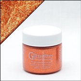Angelus Glitterlites - 29,5 ml Glitter verf voor o.a. leer - Orange Orange