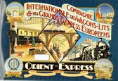 Orient Express Internationale Wagons - Metal Card - Bord - Wandbord - 20x15 cm