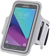 Geschikt voor Samsung Galaxy J5 2017 Sportband Hardloop armband Wit