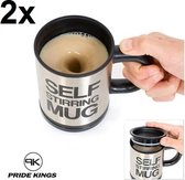 Zelfroerende mok / self stirring mug | Pride Kings® (2 stuks)