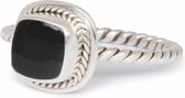 Zilveren ring met steen Isabeau - Zwarte Onyx