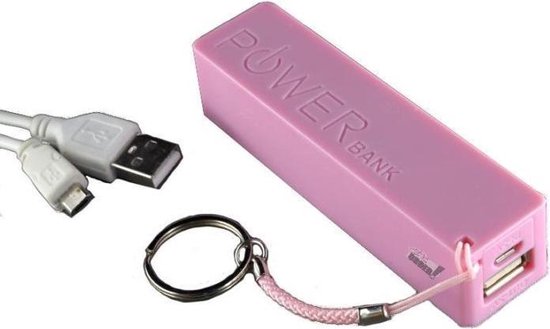Powerbank Oplader externe accu roze | Geschikt voor iedere telefoon |  bol.com