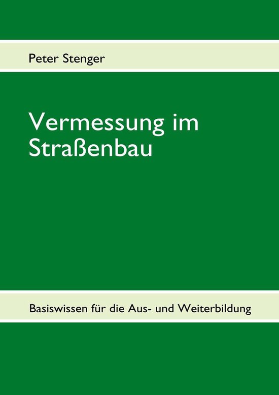 Vermessung im Straßenbau - cover