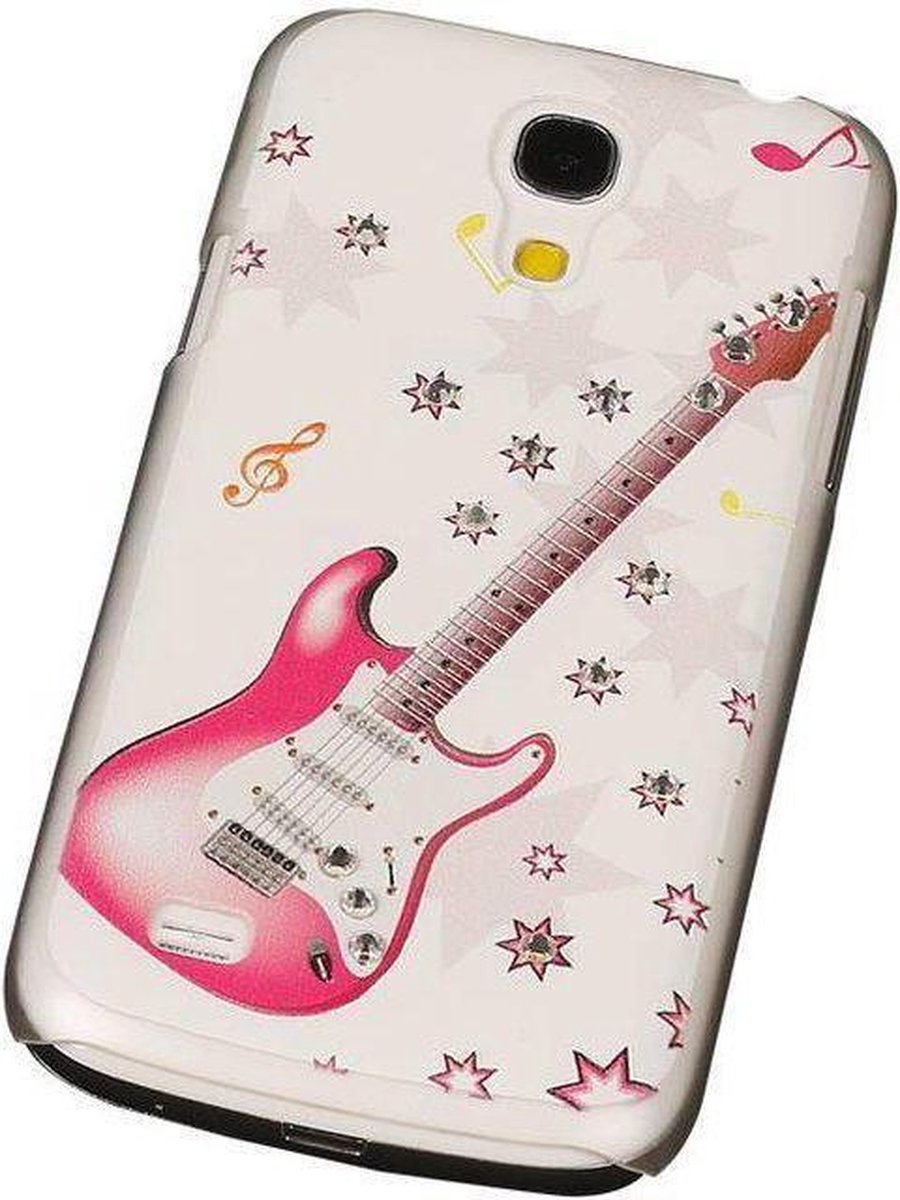 3D Hardcase met Diamant Galaxy S4 Mini I9190 Gitaar - Back Cover Case Bumper Hoesje