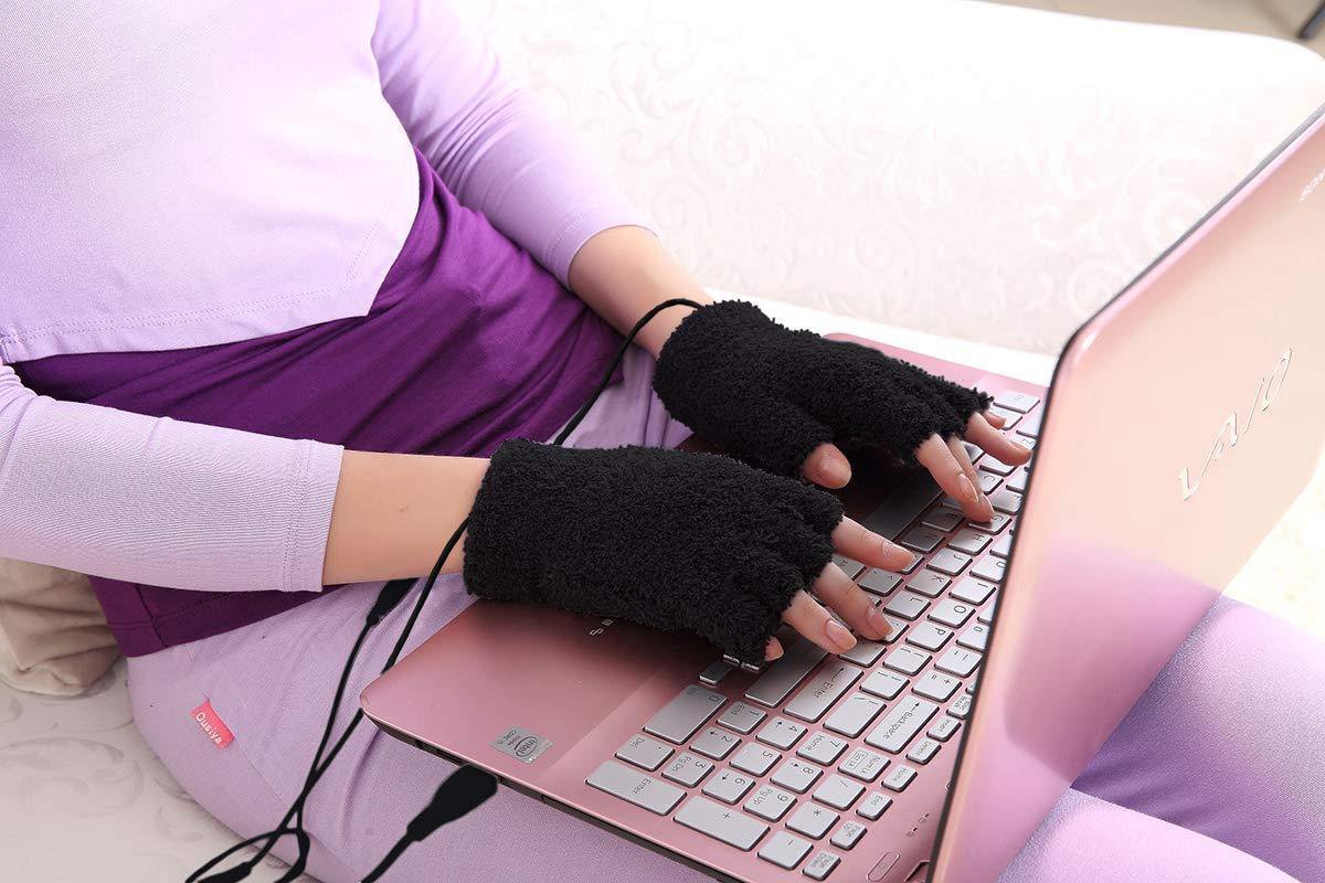 Springplank broeden hun Verwarmde handschoenen zonder vingertoppen – te verwarmen doormiddel van  USB-kabel –... | bol.com