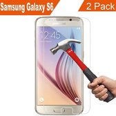 Screenprotector Glas Folie Tempered Glass voor Samsung Galaxy S6 G920 2 stuks