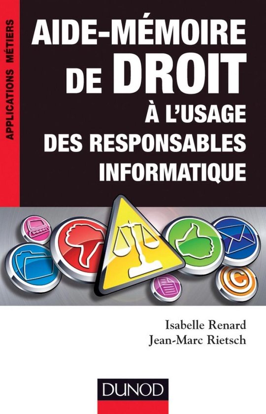 Aide-mémoire de droit à l'usage des responsables informati ... - cover