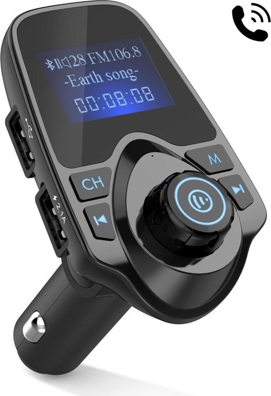 Bluetooth Carkit / Handsfree Bellen / FM Transmitter / USB Autolader