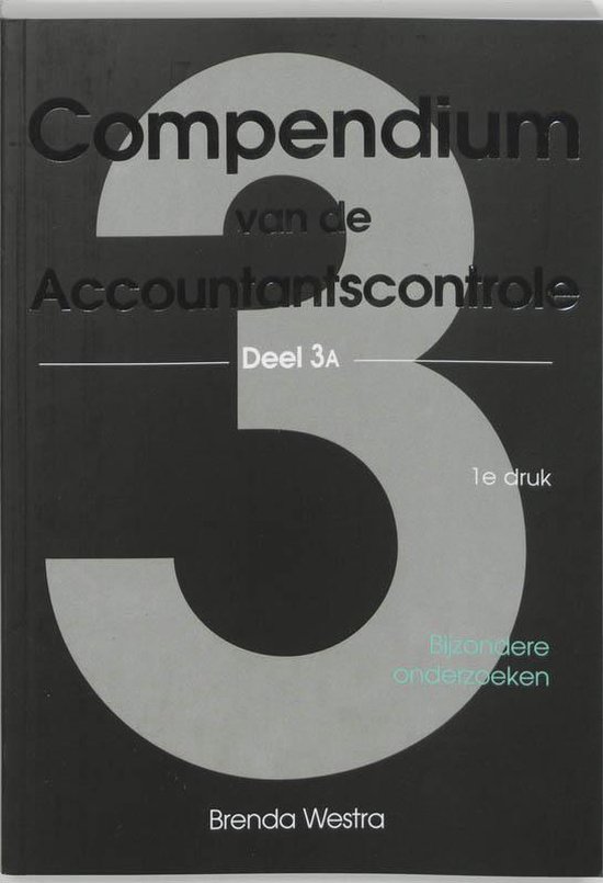 3A Compendium van de accountantscontrole - Brenda Westra | Respetofundacion.org
