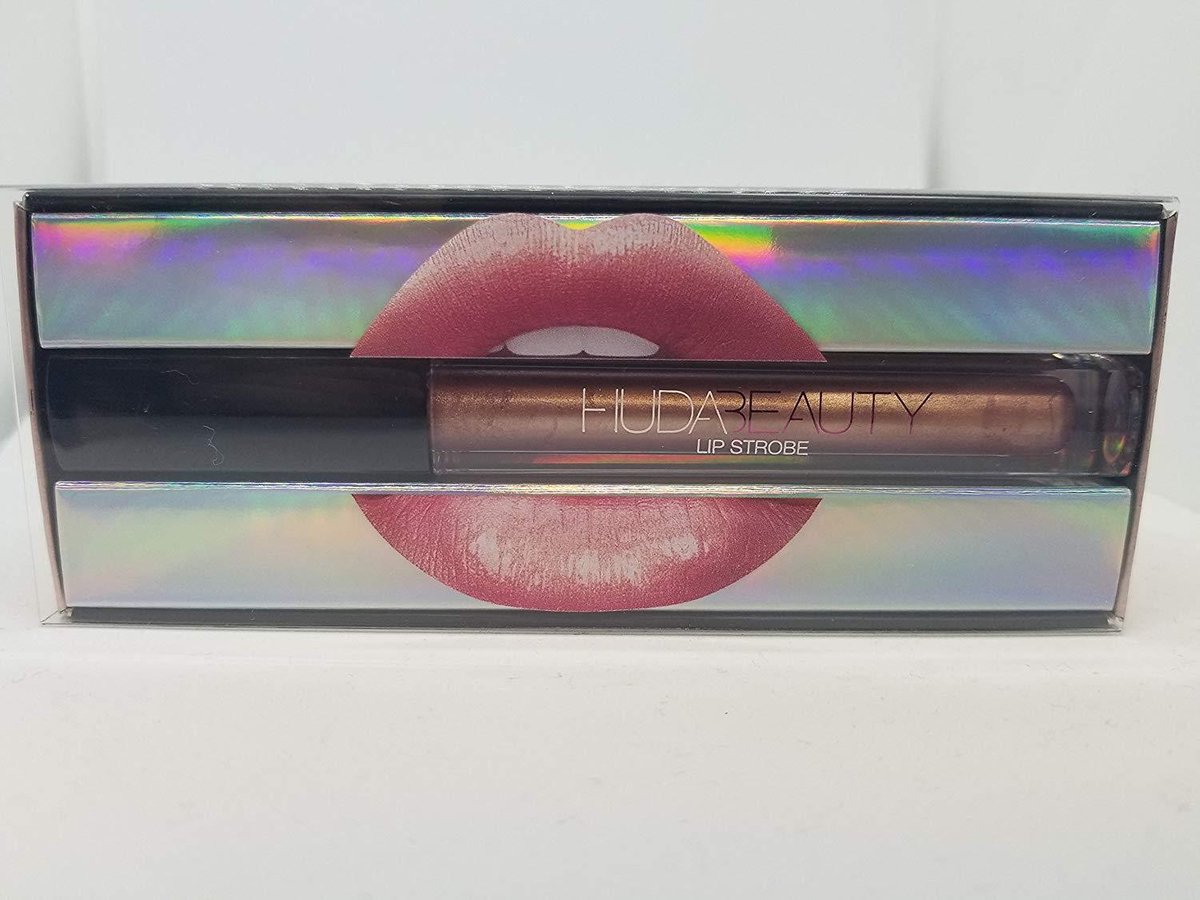 HUDA BEAUTY Strobe Metallic Lip Gloss Angelic
