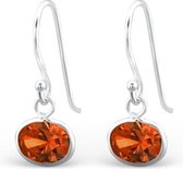 Montebello Oorbellen Cara Orange - 925 Zilver E-Coating - 9x20mm