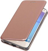 Slim Folio Case - Book Case Telefoonhoesje - Folio Flip Hoesje - Geschikt voor Huawei Y5 / Y6 2017 - Roze