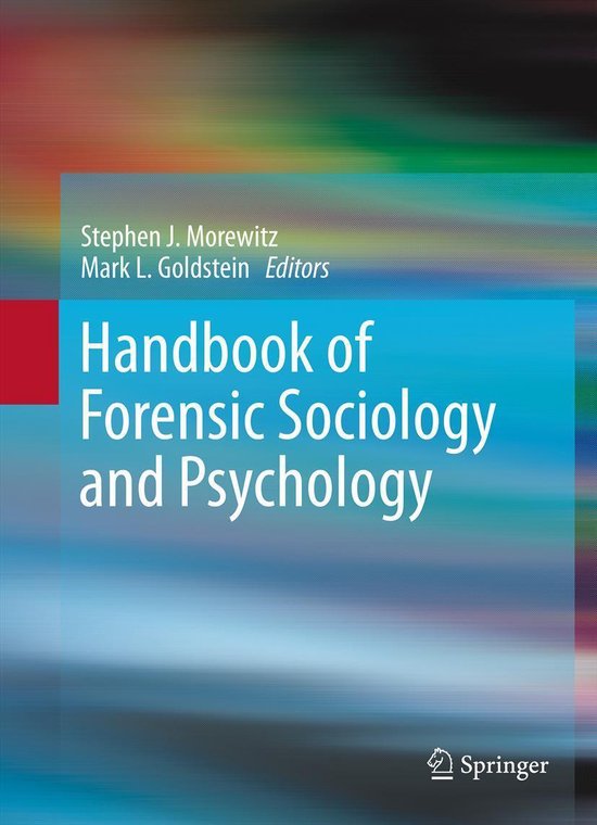Handbook of Forensic Sociology and Psychology - cover