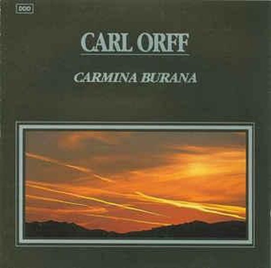 CARL ORFF CARMINA BURANA met zonsonderganglandschap.