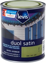 Levis Duol - Hout Buiten - Primer & Lak - Satin - Kaki - 0.75L