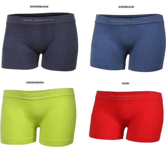 Brubeck Comfort | Jongens Ondergoed Boxer 4 stuks – Seamless Katoen – 4  kleuren - 128/134 | bol.com