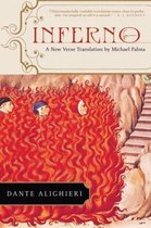 Couverture du livre L'Enfer de Dante Alighieri, représentant trois personnages masculins dans une masse rouge et enflammée.