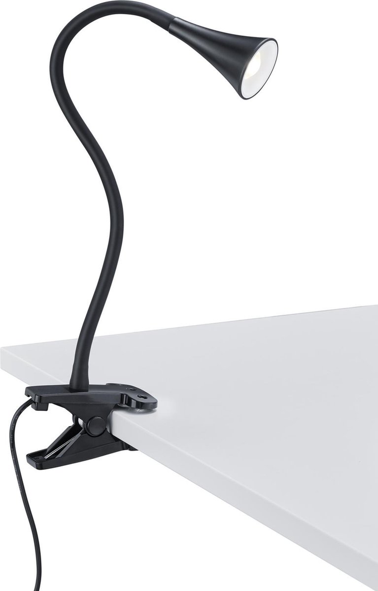 REALITY VIPER - Klemlicht - Zwart - incl. 1x SMD 3W - Snoerschakelaar - Flexibel - Klemlamp