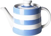 Cornishware Blue Rosie Teapot theepot 20 Oz 56 cl Cornishblue blauw wit gestreept