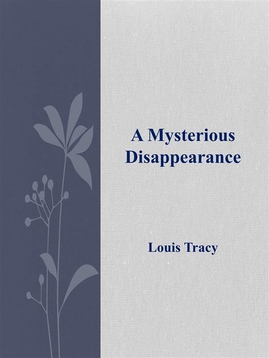 A Mysterious Disappearance - cover