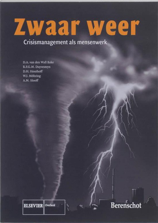 Cover van het boek 'Zwaar weer' van D.A. van den Wall Bake