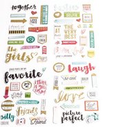 Set van 4 verschillende vellen 3D stickers Leuke Teksten | Stickers Laptop