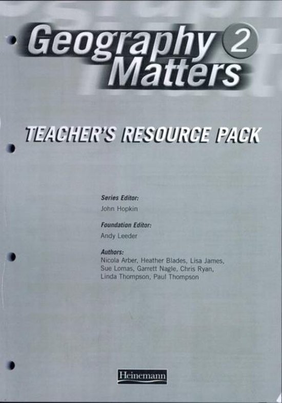 Geography Matters 2 Teacher's Resource Pack, Nicola Arber