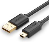 USB2 Meter 2.0 A Male naar Mini-USB 5 Pin Male kabel