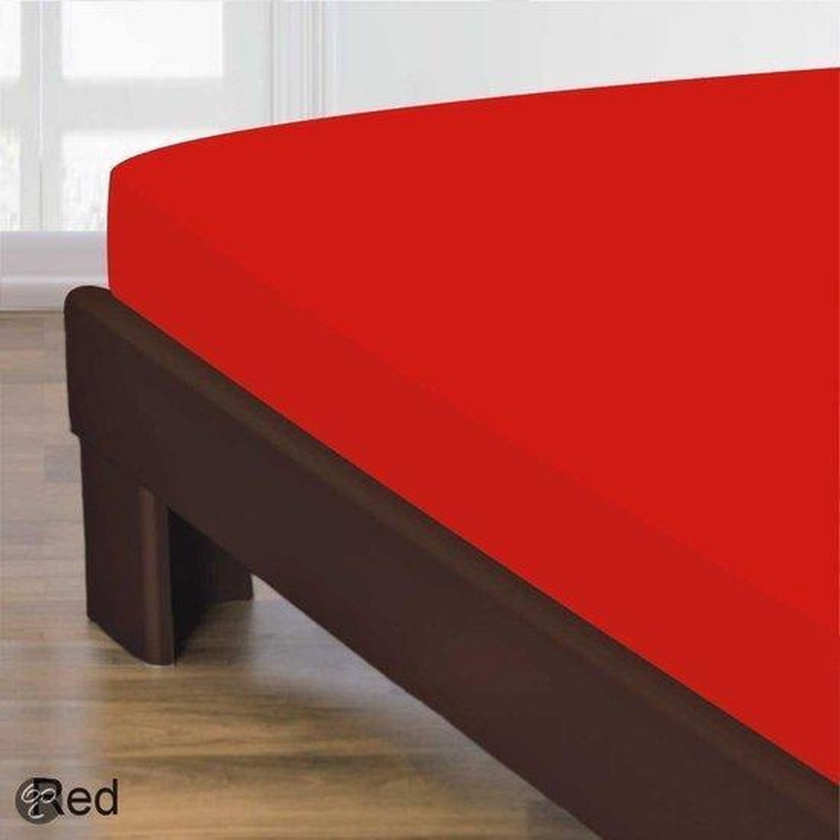 Homéé® Hoeslaken Gladde 100% Katoen - 180x200+40cm - rood
