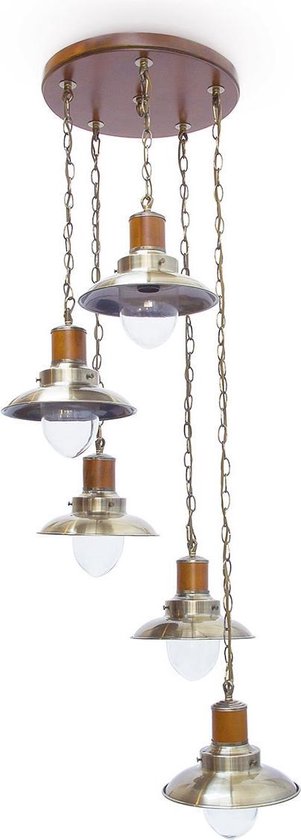 Werkloos isolatie buurman relaxdays Plafondlamp, Hanglamp, Jugendstil lamp, Decoratieve lamp, Lamp  met vijf lichten. | bol.com