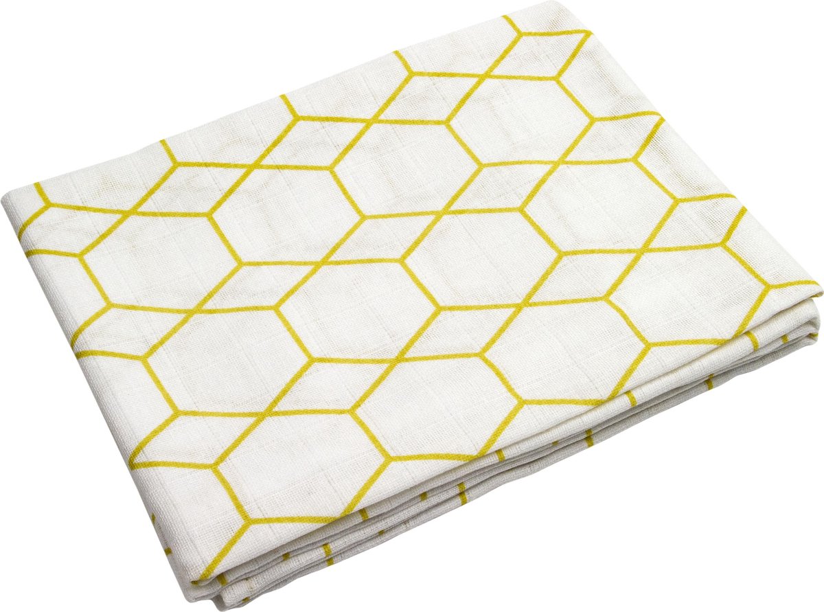 Goedkoopste Briljant Baby hydrofiel luiers - Grid 70 x 70 cm - ochre - 3 stuks