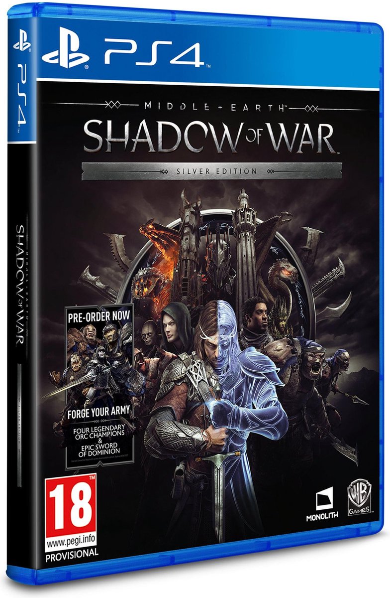 middle earth shadow of war psn