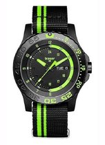 Traser P66 Green Spirit textile - horloge - Ø 45 mm - zwart/groen