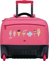 Delsey - Rugzaktrolley - Horizontaal - 2 Wielen - Roze