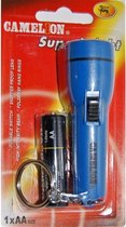 Camelion Zaklamp sleutelhanger + 1 AA-batterij Blauw/Geel