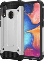 Ntech Armor Hoesje - Samsung Galaxy A20e - Zilver