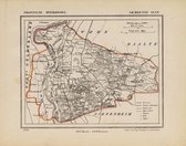 Historische kaart, plattegrond van gemeente Olst in Overijssel uit 1867 door Kuyper van Kaartcadeau.com