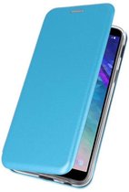 Blauw Premium Folio Booktype Hoesje voor Samsung Galaxy A6 2018