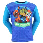 T-shirts spy patrol met lange mouwen(donker/licht blauw) maat:2 jaar