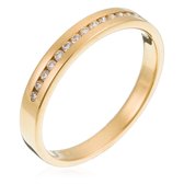 Orphelia RD-33185/53 - Ring - geelgoudkleurige 18 Karaat - Diamant 0.10 ct