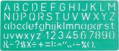 45x Linex lettersjabloon 10mm