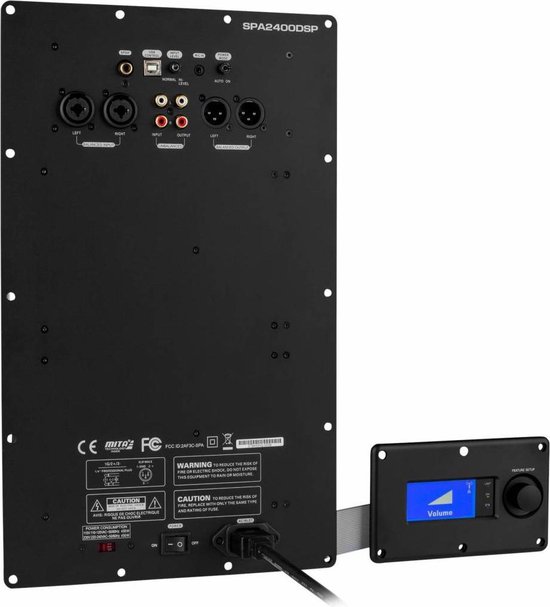 Dayton Audio SPA2400DSP 2400W Subwoofer Amplifier with DSP