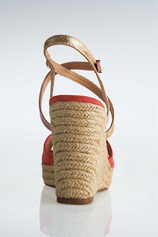 Plateau Sandalen Sleehak (rood, 40) | bol.com