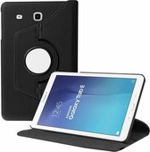 Geschikt voor Samsung Galaxy Tab E 9.6 inch SM - T560 / T561 Tablet Case met 360ﾰ draaistand cover hoesje - Zwart
