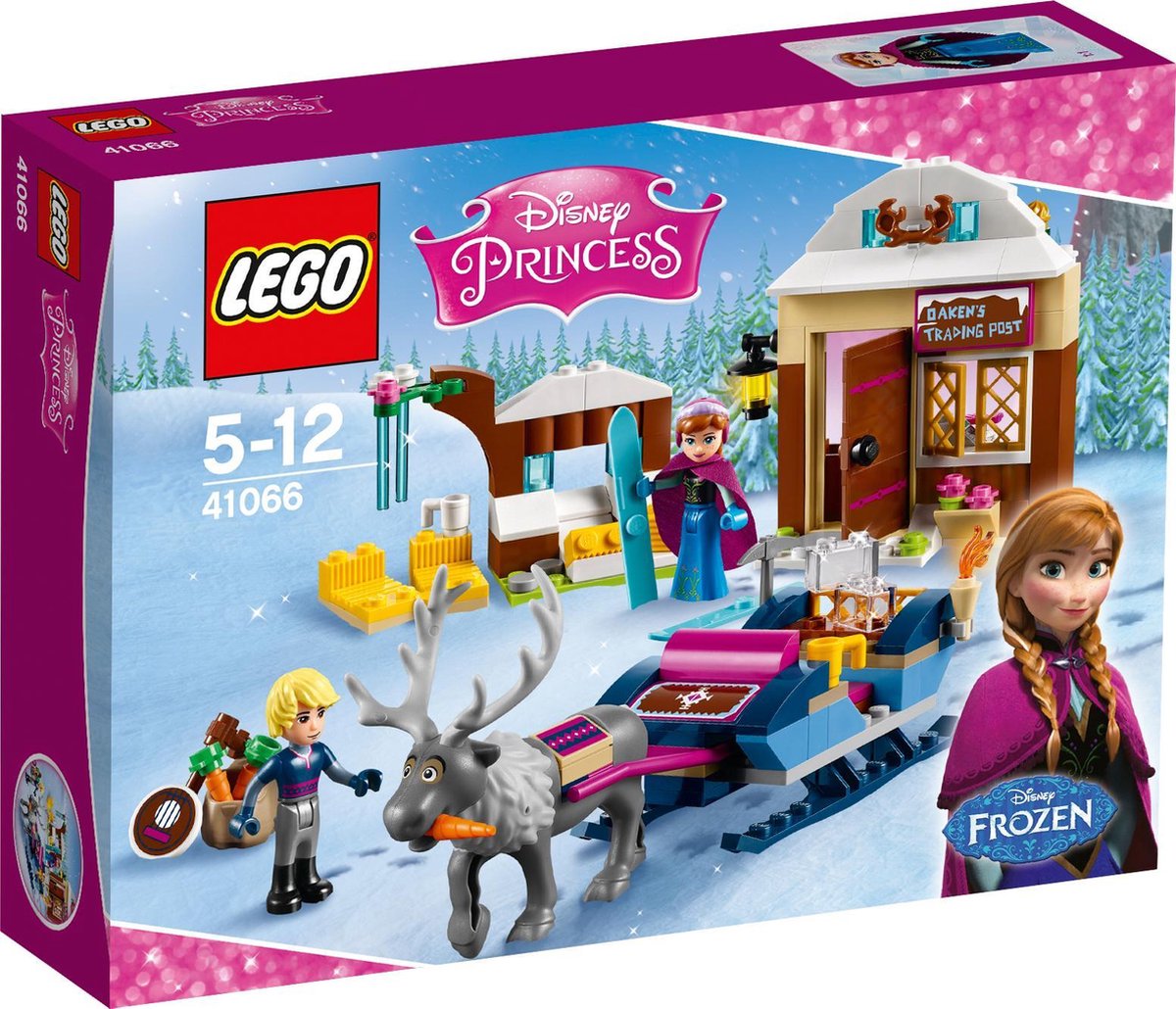 LEGO Disney Princess Frozen Slee-avontuur met Anna & Kristoff - 41066 |  bol.com