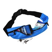 #DoYourFitness - Loopriem - »FunRunner« - heuptas / ritszak voor hardlopen ,elastisch, waterdicht - mobiele telefoon tot ca. 5,5 inch - blauw