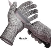 Snijbestendige Handschoenen – Cut Resistant Gloves - Anti-Snijhandschoenen  - Snijwerende Handschoenen - Beschermt Tegen Snijden - Geschikt Voor in de Keuken - Maat M