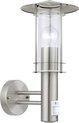 EGLO Lisio - Buitenverlichting - Wandlamp Met Sensor - 1 Lichts - RVS - Helder